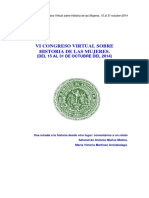 Vi Congreso Virtual Sobre Historia de Las Mujeres.: (Del 15 Al 31 de Octubre Del 2014)