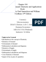 Chap 04 Supply and Demand Elasticity and Applications