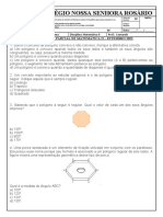 8 Ano - Prova Parcial de Matemática II