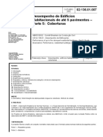 ABNT 02.136.01.007 - Desempenho de Edificios Habitacionais - Coberturas