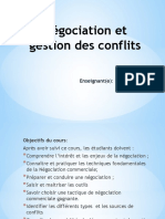 Cours Négociation Et Gestion Des Conflits