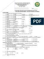 General Mathematics First QTR Exam 2022 2023