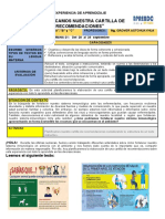 Planificación de Actividades 2° Sec. Semana Del 20 Al 24 de Setiembre