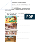 3la Reciprocidad y La Redistribución en El Tahuantinsuyo y Su Aporte Cultural A La Sociedad Actual.