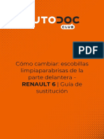 Cómo Cambiar - Escobillas Limpiaparabrisas de La Parte Delantera - RENAULT 6 - Guía de Sustitución