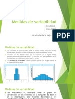 Medidas de Variabilidad de Estadística