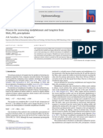 Process For Recovering Molybdenum and Tungsten From MoS3/WS3 Precipitates