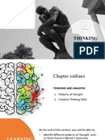 Session 2 - Thinking - Analysis - Lesson 7 - 8 - Patterns of Thought - Creative Thinking Skills