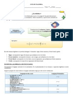 Guía de Álgebra