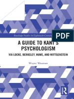 Wayne Waxman - A Guide To Kant's Psychologism - Via Locke, Berkeley, Hume, and Wittgenstein-Routledge (2019)