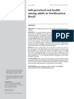 Self-Perceived Oral Health Among Adults in Northeastern Brazil