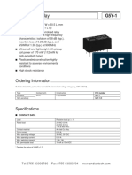 RELAY G5Y-1 Data Sheet