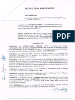 Construction Agreement - Construction of Three Storey Integrated School Building (Phase I) in GPB Campus I