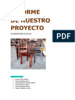 Informe de Nuestro Proyecto: (Elaboración de Silla)