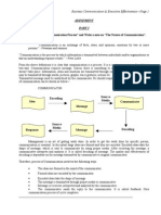 Q1: Explain in Detail "Communication Process" and Write A Note On "The Nature of Communication". Answer