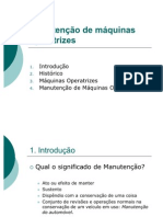 Manutenção de Máquinas Operatrizes