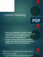 Lesson Planning