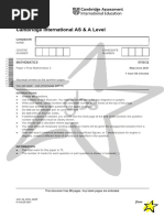 Cambridge International AS & A Level: Mathematics 9709/32