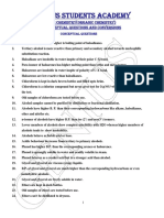 Organic Chemistry (Conceptual Questions)