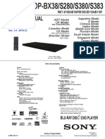 Sony Bdp-bx38 Bdp-s280 Bdp-s380 Bdp-s383 Ver-1.0 SM