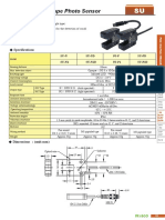 U-Shape Photo Sensor: Characteristic