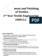 Pretreatment and Finishing of Textiles