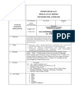 Sop Pemeliharaan Tensimeter Aneroid