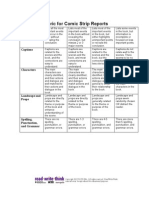 Comic Strip Rubric