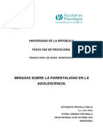 Miradas Sobre La Parentalidad en La Adolescencia - PRISCILLA CUELLO