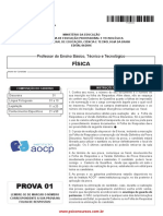 Aocp Física Ifba 2016