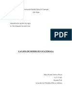 Lavado de Dinero en Guatemala