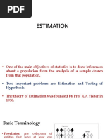 Psp-Unit-6 Estimation Theory PDF