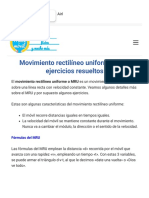 Movimiento Rectilíneo Uniforme MRU - Ejercicios Resueltos - Matemóvil