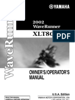 Owner'S/Operator'S Manual: 2002 Waverunner