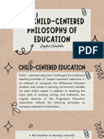 Child Centered Philosophy in Education