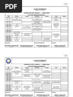 CLASS SCHEDULE 1st 2022 2023 FOURTH YEAR