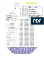 Facsímil N°1 de Avance PSU Matemática 2011 - Conjuntos Numéricos y Operac