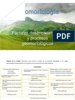 Factores Desencadenantes y Procesos Geomorfológicos