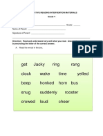 ALTERNATIVE READING INTERVENTION MATERIALS Grade 3