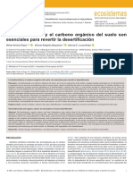 Carbono Orgánico Vs Desertificación