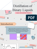 Distillation of Binary Liquids