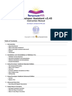 Developer Assistant v3.45 Manual