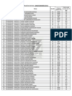 JE Civil General Merit List