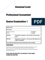 BPP P1 Exam Test Part1