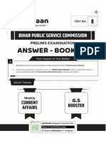 BPSC TEST-8 Answer (English)