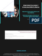 Seminario de Temas Psicopatología y Evaluación Clínica Parte 1