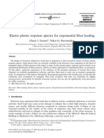 Elastic Plastic Response Spectra For Exponential Blast Loading