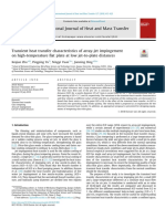 Transient Heat Transfer Characteristics of Array-Jet Impingement