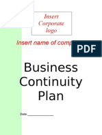 Business Continuity Plan