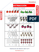 Sustracción para Niños de Primer Grado de Primaria